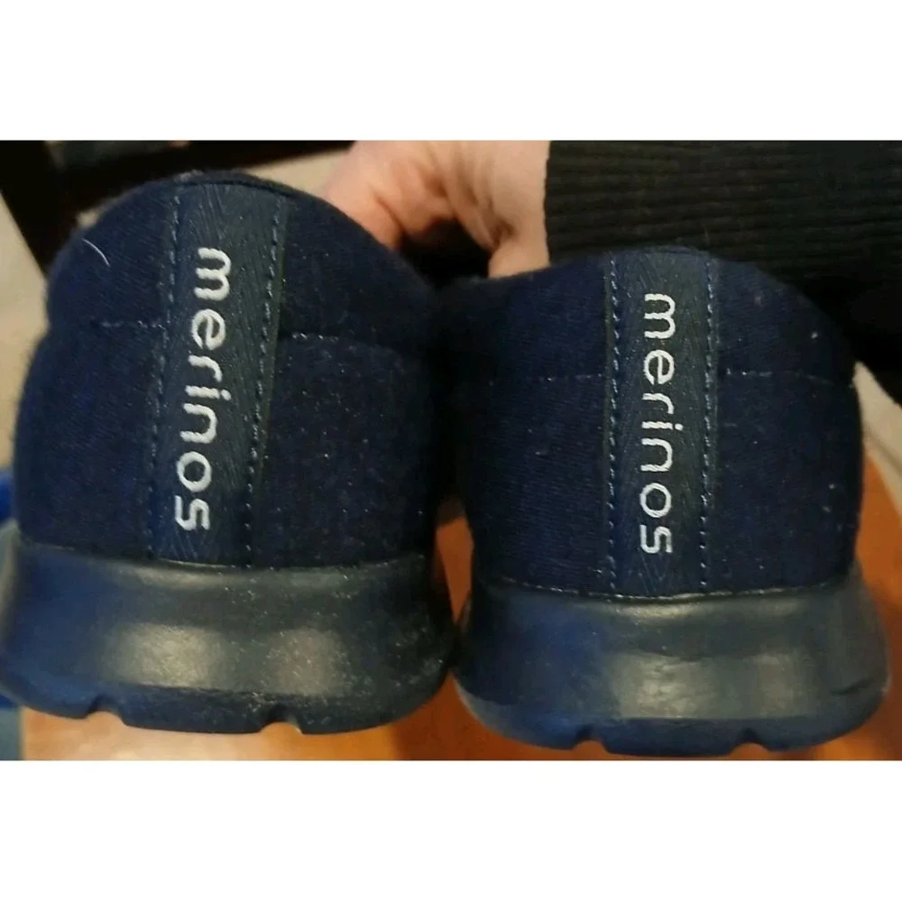 Merino's Slip-On Comfort Shoes Men's Australian‎ Merino Wool Navy Blue 8